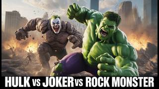 Hulk vs Rock Monster vs Joker | Epic Battle Episode 3 (AI Animation) #hulk #joker #rock