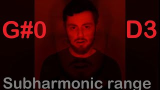 Bobby Waters' Subharmonic Range | G#0 - D3