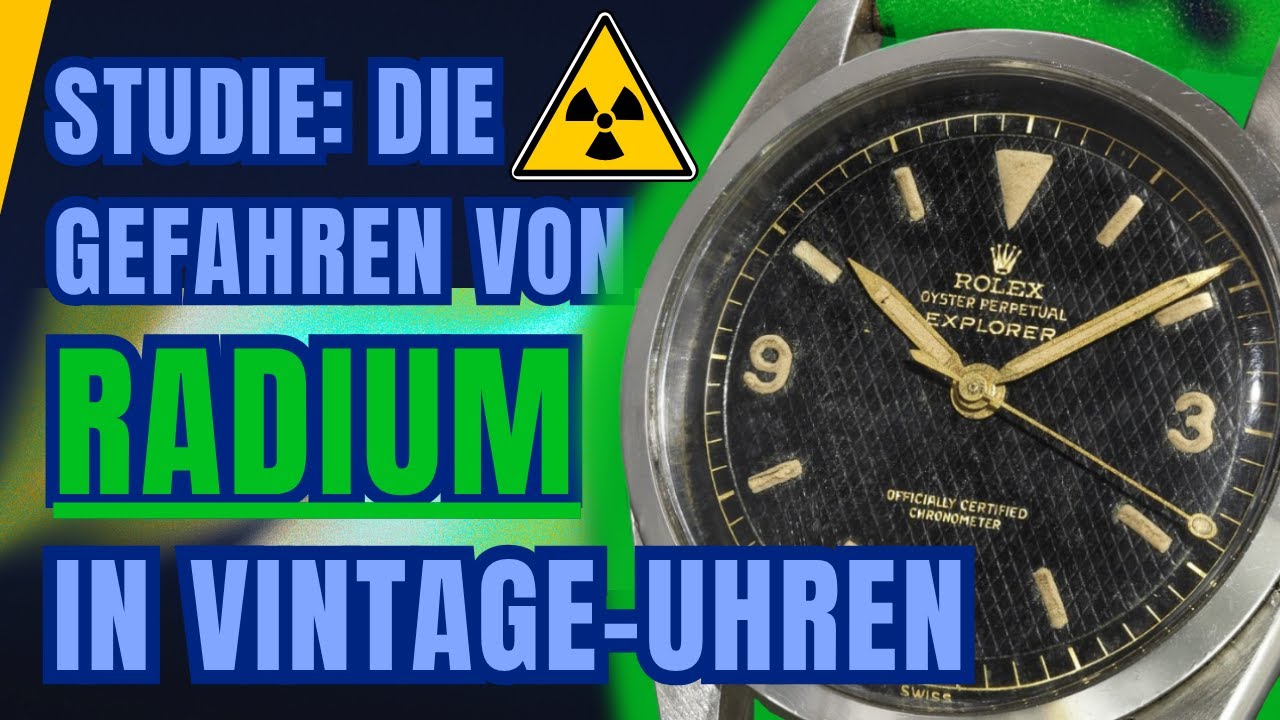 Redium R Retro Vintage-Uhren mit RADIUM - so GEFÄHRLICH sind sie wirklich - YouTube