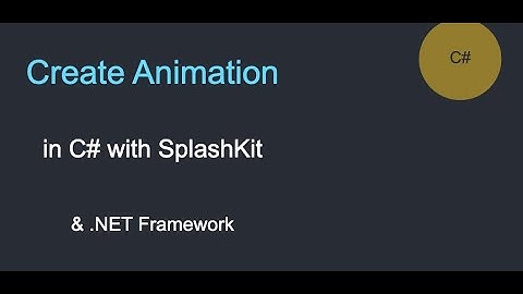 "Simple Animation with C# and SplashKit | Beginner .NET Project"