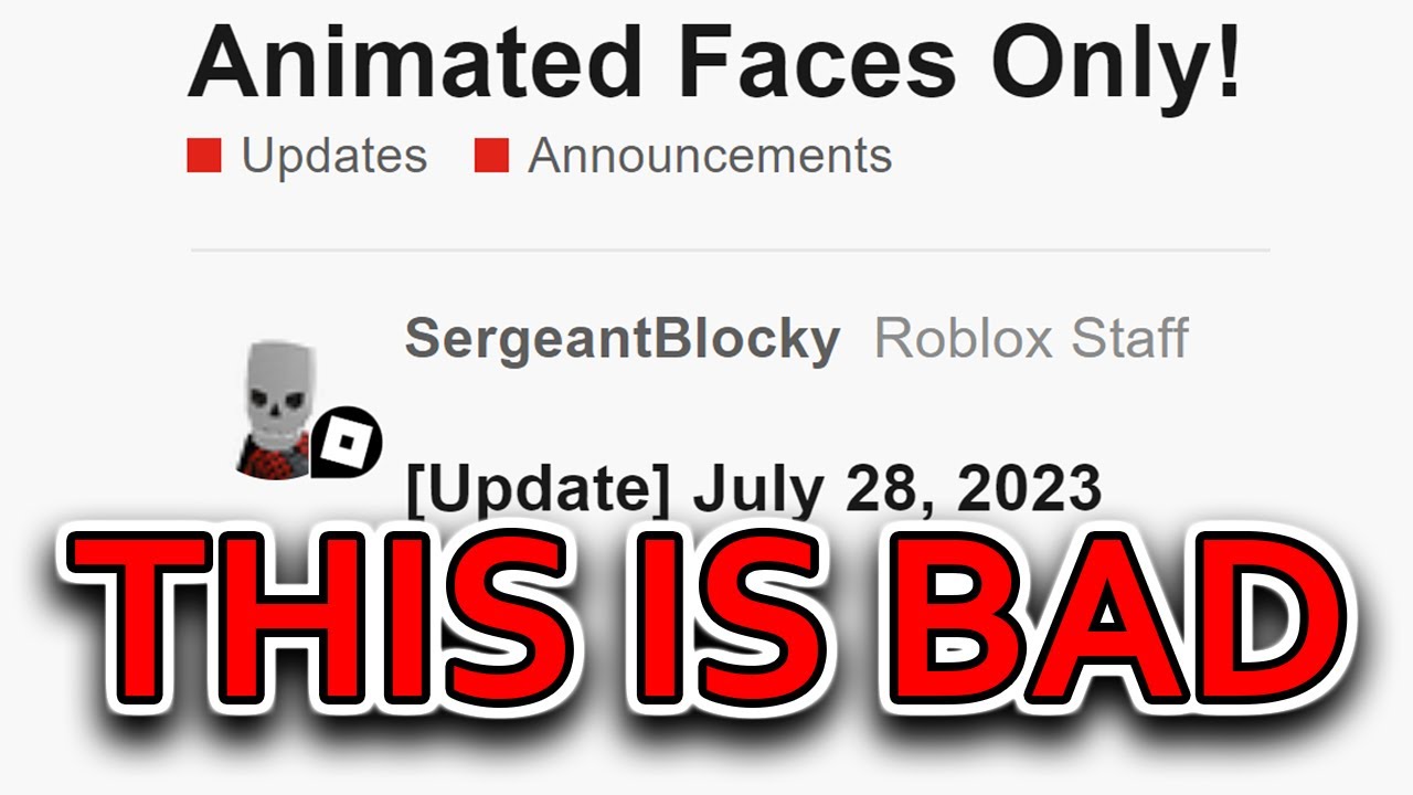 Roblox removed the classic faces?!😭, Roblox