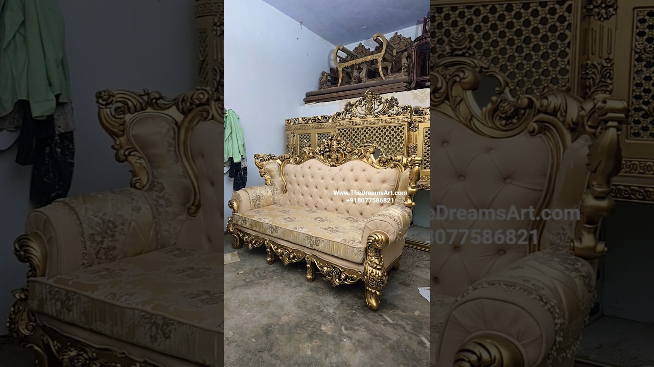 ✨️Royal Wooden Sofa Set Designs ✨ | Luxurious L Shape Royal Sofa | Wooden Luxury Sofa Ideas