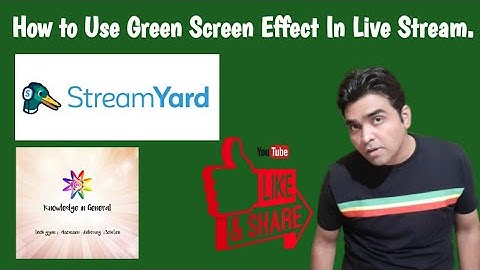 Change Background in Live Stream Using Stream Yards||Tutorial #KIG Hindi.Green Screen Live Stream