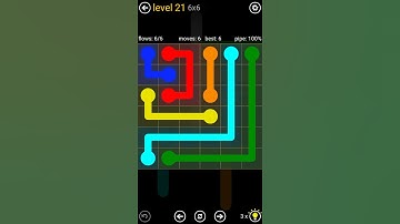 Flow Free - Classic 6x6 - Level 21