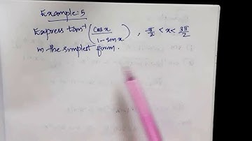 Class XII Chapter 2 Inverse Trigonometric Functions Example 5(lecture 22)