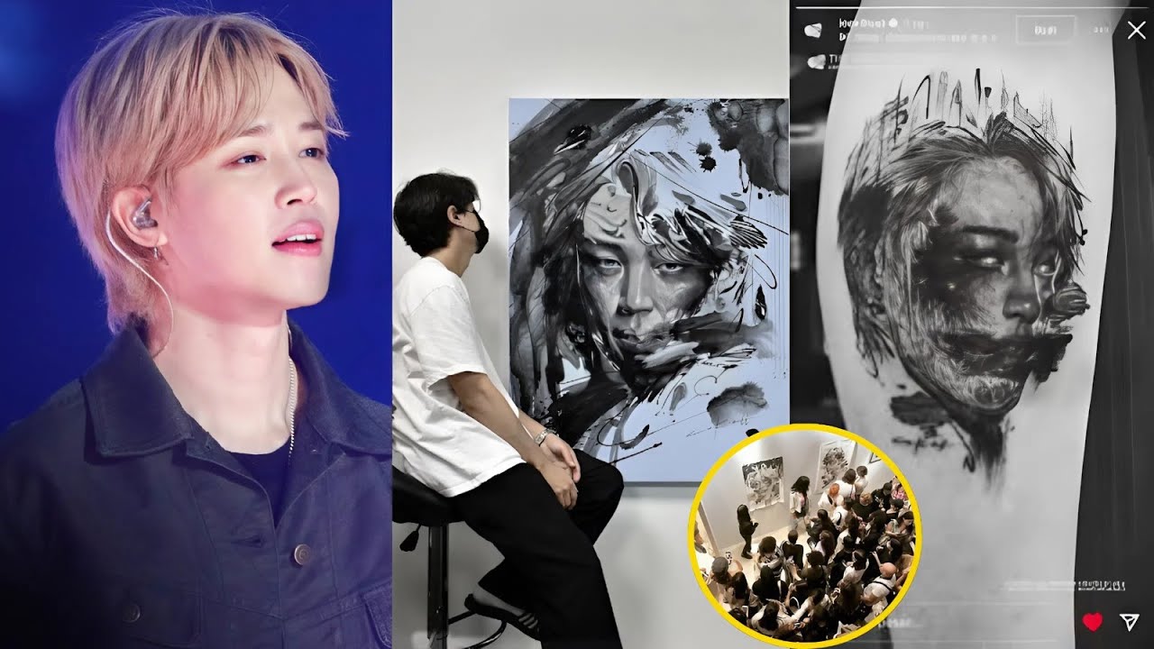 Картина Чимина от художника Lee.K стала вирусной — фанаты спешат сделать себе красивую татуировку...
