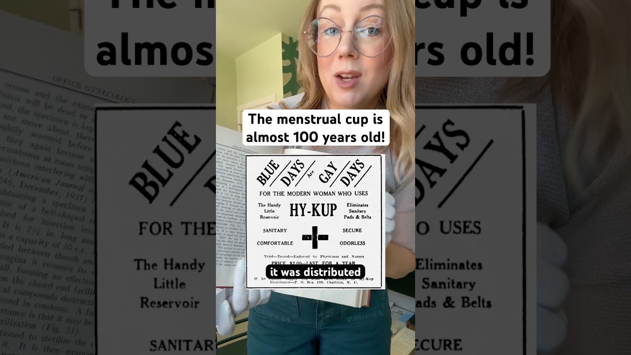 The history of the menstrual cup - going back to 1929! 