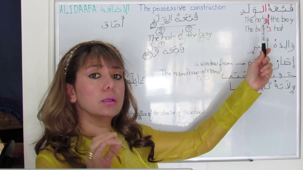 Arabic Grammar:  "Al-Idaafa" الإضافة - The Genitive Construction - Lesson 16