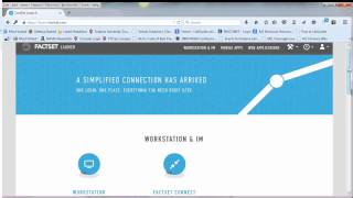 Guide to First time FactSet Connect Set up