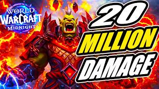 20 MILLION DAMAGE Elemental Shaman Midnight | World of Warcraft | PvP