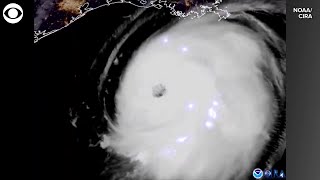 WEB EXTRA: Hurricane Laura Lightning Seen From Satellite