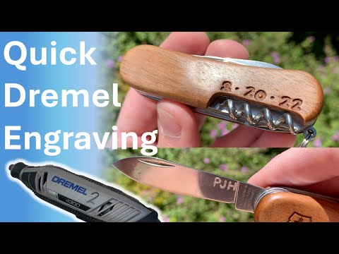 Engraving a Knife with a Dremel (Simple DIY Gift) thumbnail