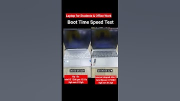 Thumbnail of Amd vs intel processor | amd ryzen 3 vs intel i3 laptop speed test | amd  vs intel