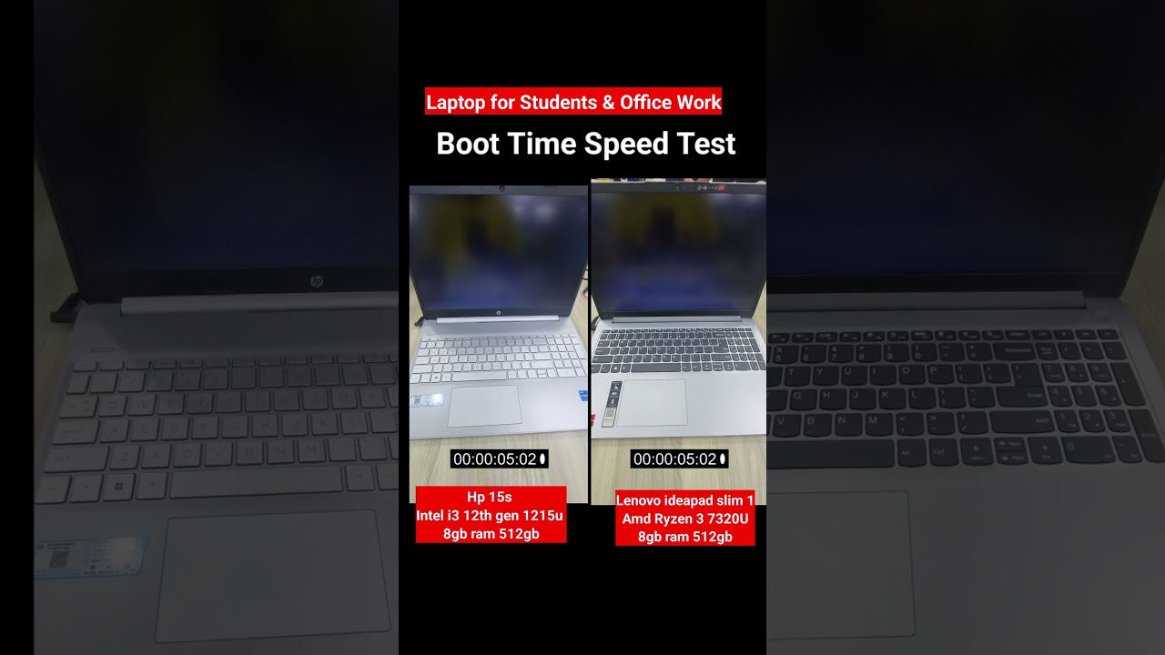 Amd vs intel processor | amd ryzen 3 vs intel i3 laptop speed test | amd  vs intel