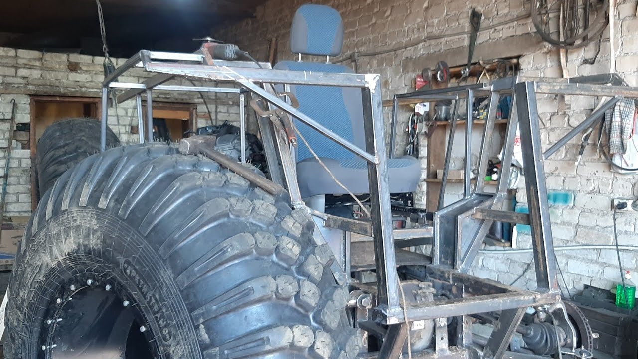 строю вездеход с двигателем тойота 1 nz fe вариатор. задняя подвеска и каркас