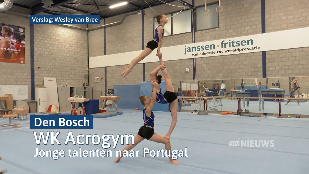 Drie jonge talenten trainen voor deelname aan de WK Acrogym I Dtv Nieuws