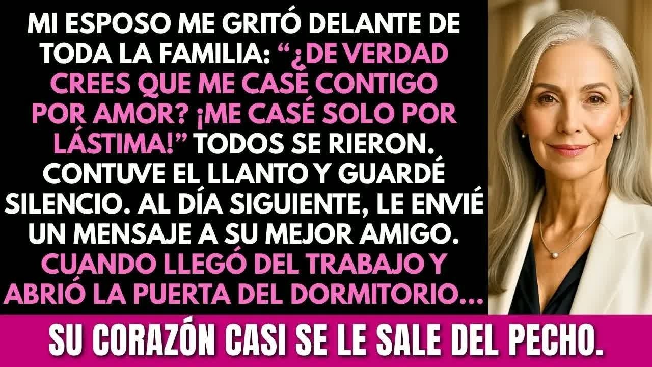 ＂Solo me casé contigo por lástima＂ gritó mi esposo  Al día siguiente, le mandé un mensaje a su a