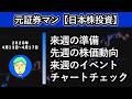 来週の準備　元証券マン【日本株投資】