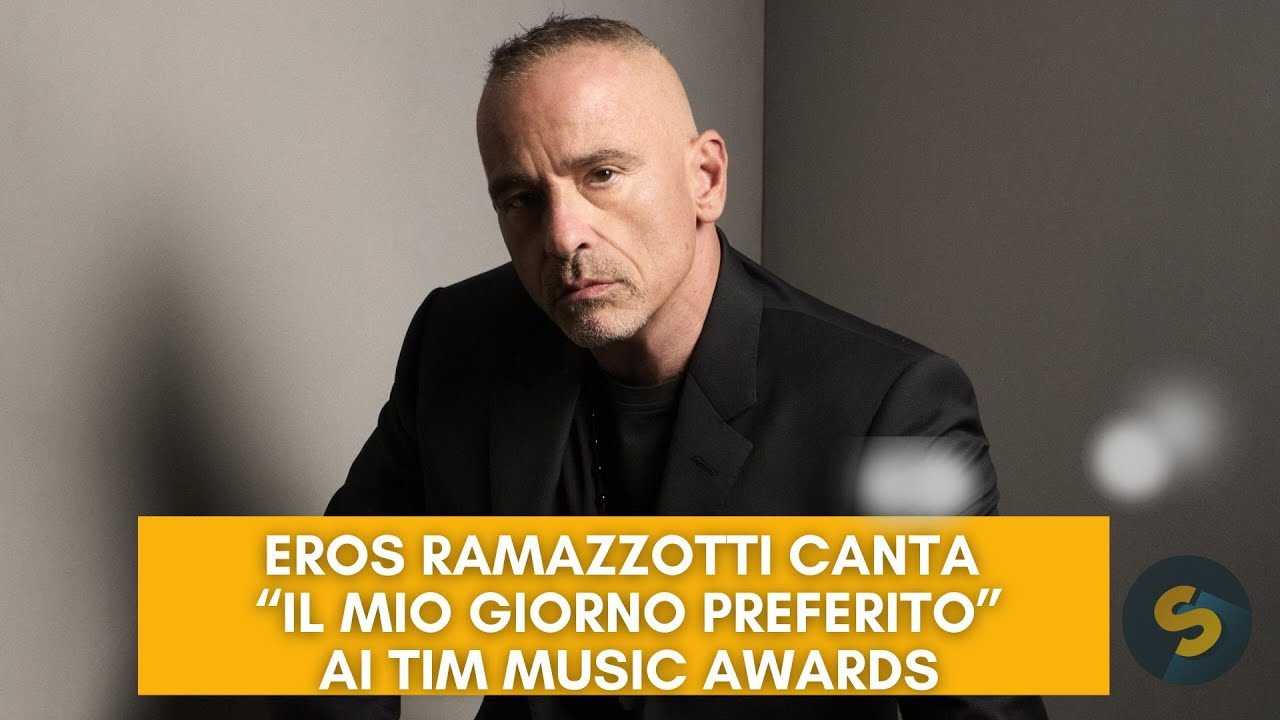 Eros Ramazzotti canta «Il mio giorno preferito» ai Tim Music Awards 2025