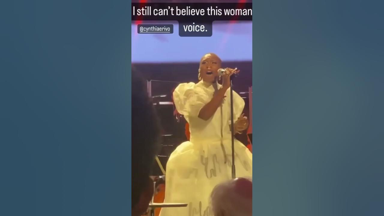 Cynthia Erivo Doing What she does BEST! Tear the house DOWN! 😮‍💨 #singing #shorts