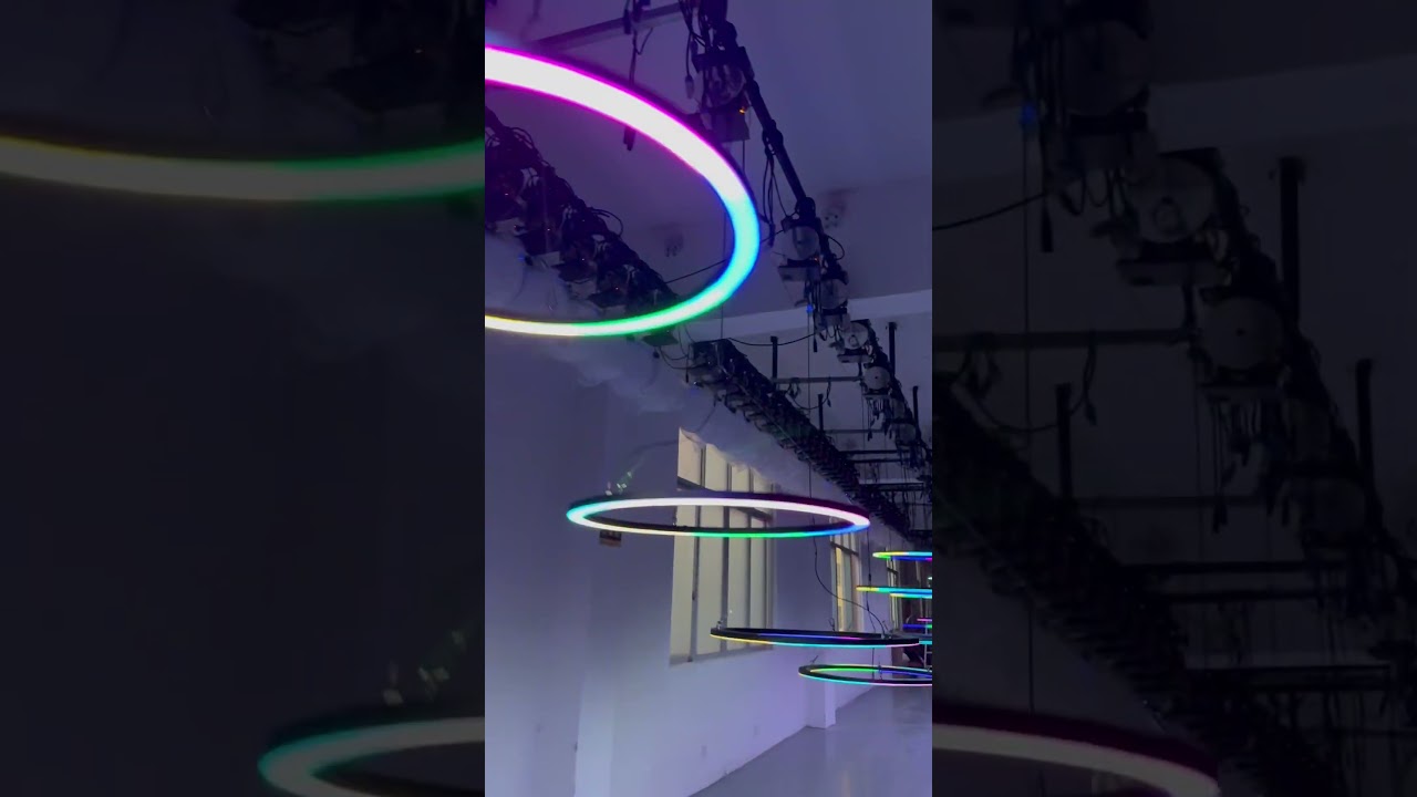 kinetic ring light and ball production , amazing 