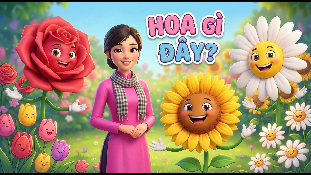 Đây Là Hoa Gì Nào? | Dạy Bé Học Nói 21 Loài Hoa Trong Vườn Hoa Của Bé | PuPuLa