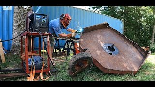 Overhauling My 5 Foot Bush Hog Rotary Cutter 255R With New Stump Jumper And Blade Replacement.