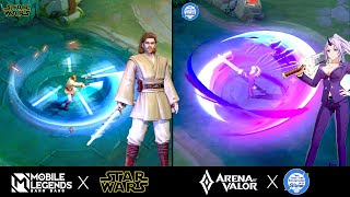 Alucard Starwars (MLBB) vs Taara Slime (AOV) : Skin Effects Comparison 2025