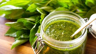 ジェノベーゼソース作り方【ペストソース】どんな料理にも合う万能ハーブソース