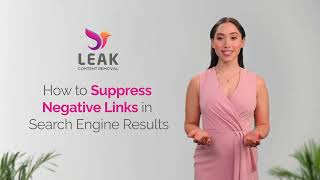 How to Suppress Negative Links in Search Engine Results