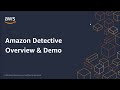 Amazon Detective Overview and Demonstration