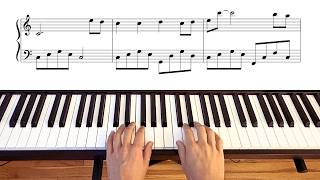 One of the Most Beautiful Songs from 1856 | Easy Piano – Beginner Friendly