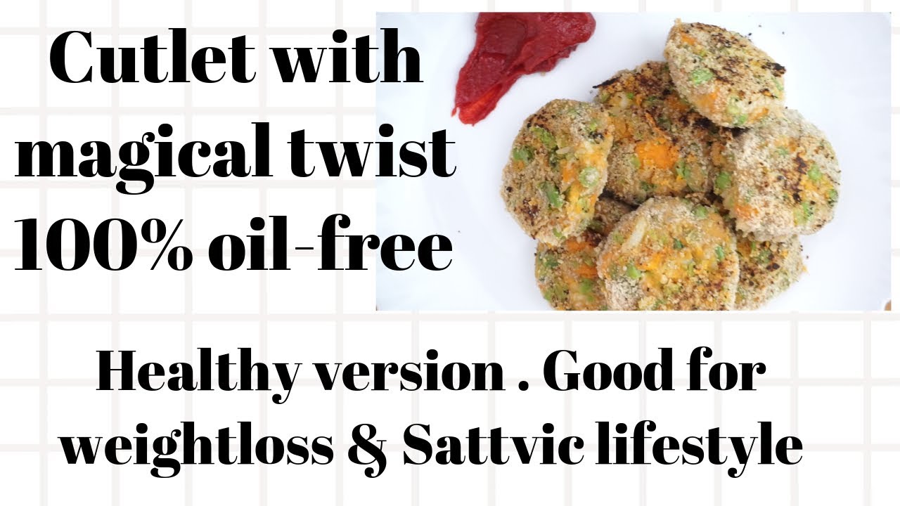 Vegetable Cutlet with a magical twist/Weight loss recipe/Sattvic meal