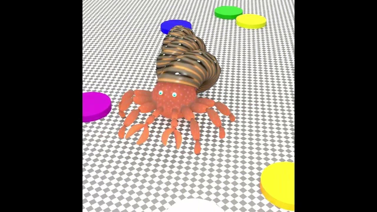 Bernard the Hermit Crab changed his walking pattern. Iray Render Update