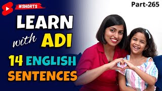 Learn English with Adi | Daily Use English 14 Sentences, Kanchan English Connection #shorts