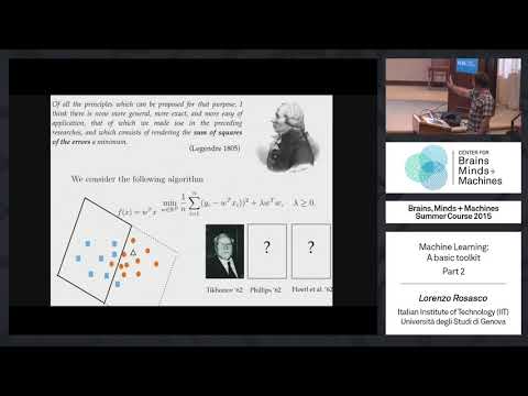 MIT: Tutorial 3.2: Lorenzo Rosasco - Machine Learning Tutorial Part 2