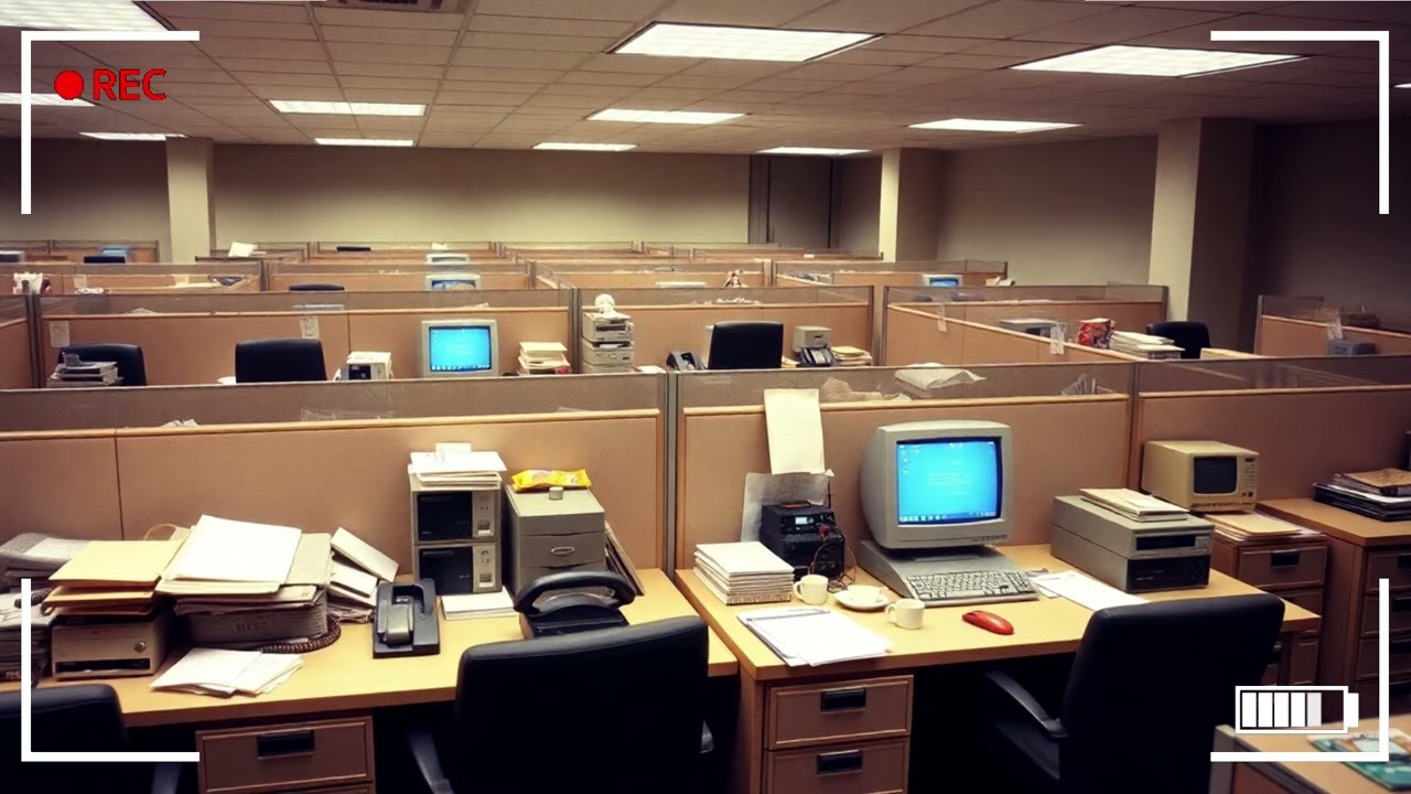 Lo-fi Escape to a 90s Office ☀️ | Cozy Midday Break