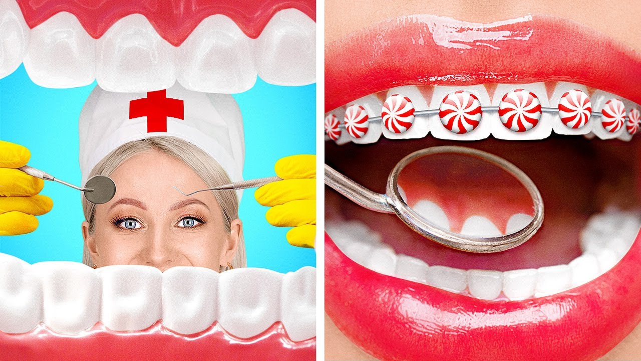 كيف تخفي السكاكر  عن طبيب الأسنان || طرق طريفة لإدخال الطعام خلسة إلى المستشفى