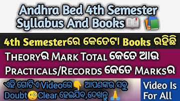 Andhra Bed 4th Semester Syllabus Details Analysis For All Bed Universities Students