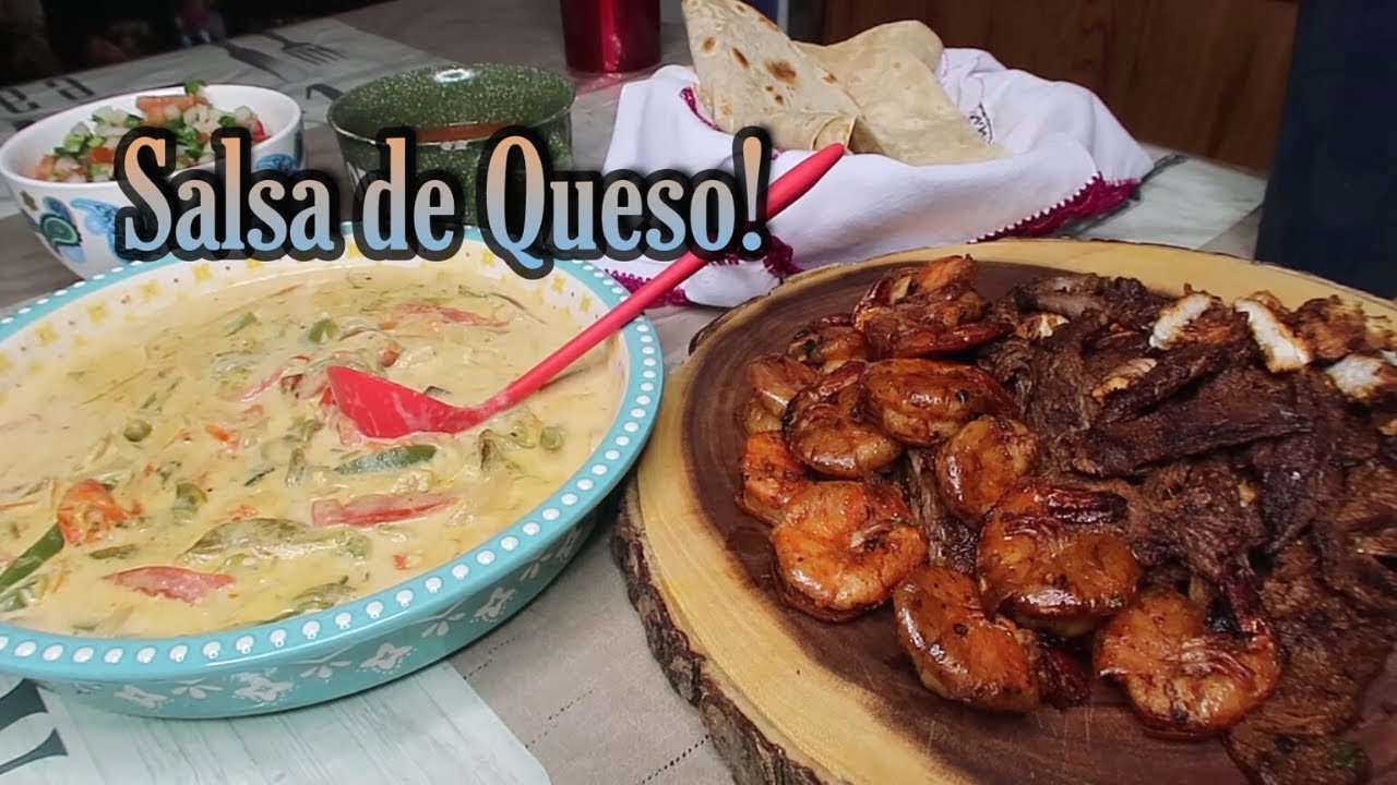 CIELO, MAR Y TIERRA CON UNA SABROSA SALSA DE QUESO |RECETA| - YouTube