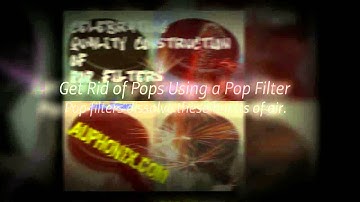 Pop Filter - Removing Pops from Your Vocals