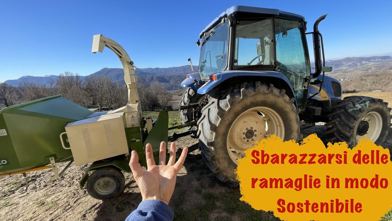 Andiamo a Cippare! - New Holland tl 100 con Cippatore Pezzolato