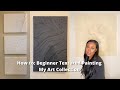 How i make my textured painting  beginner  my art collection