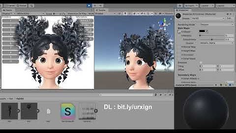 Hair 3D model zepeto unity prefab item Download