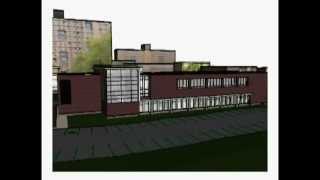 Computer renderings of Rosica Hall