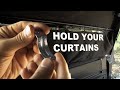 Hold Up Your Camper Shell Curtains With These (1 hole conduit straps)