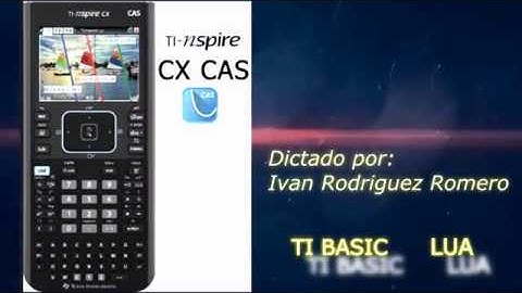 Curso Programación Calculadora TI Nspire CX CAS