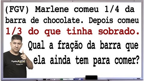 FGV - 2 QUESTÕES DE CONCURSOS - FRAÇÃO E PORCENTAGEM - Prof Robson Liers - Mathematicamente