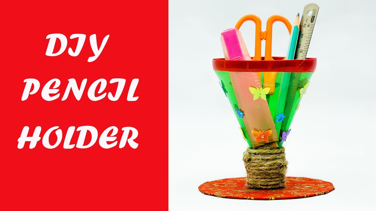Waste Material Craft Ideas Pencil Holder YouTube