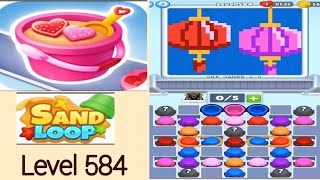 🏖️ Sand loop hard level 584 solution and walkthrough for gameplay 